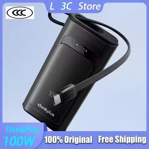 ThinkPlus Linxt 100W High Power CCC Power Bank 10000mAh Capacity Digital Display PowerBank Build-in