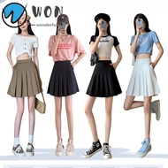 WON Tennis Skirt, Women Golf Skirt High Waisted Mini Skirt, Fashion Athletic Tennis Skirt Lining Shorts Skirt with Shorts Underneath Skater Skirt Women