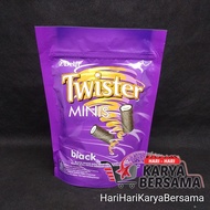MAKANAN RINGAN WAFER DELFI TWISTER MINIS BLACK VANILLA 70GR