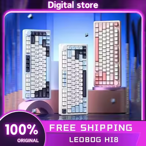 Leobog Hi8 Mechanical Keyboard 3Mode Bluetooth Wireless Keyboard Aluminium Alloy Customized Hot Swap