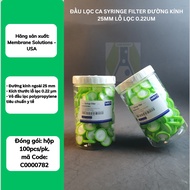 CA Syringe Filter, diameter 25mm, Filter hole 0.22um LAB HA NOI - C0000782