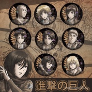Peripheral Petra Eren Pendant Attack on Titan Eren Mikasa Badge Pain Captain Badge Anime OYVT