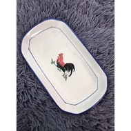 【MyCasa】 authentic rooster plate nostalgic classic chicken dish plate