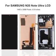AMOLED Note 20 Ultra LCD Asli untuk Samsung Galaxy Note20 Ultra