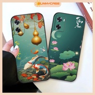 Oppo A77s case printed with lotus flowers, peace of mind, wealth and fortune