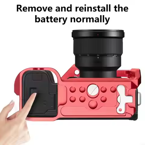 20CE Aluminum Camera Cage For ZV-E1 With Cold Shoe Mount Enhances Videography for Microphone and Lig
