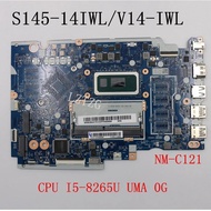 ❈Used  For Lenovo Ideapad S145-14IWL/V14-IWL Laptop Motherboard mainboard  With CPU I5-8265U RAM cX