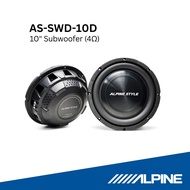 ALPINE ซับวูฟเฟอร์ AS-SWD-10D (SU00296A01) ขนาด 10 นิ้ว รุ่นบางพิเศษ เสียงเบสแน่นเกินคาด ติดตั้งง่าย