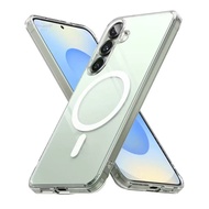 Clear Case Magnetic Wireless Charging For Samsung A15 A55 A05 A05S A07 A17 A27 A37 A57 A06 S24Fe S25