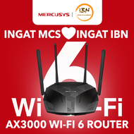 Mercusys AX3000  Dual Band Gigabit Wireless WiFi 6 Router With VPN & Access Point MR80X ( By TP-Link