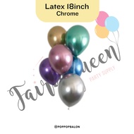 18-inch Chrome Latex Balloon 18-inch Latex/ 18-inch Chrome Balloon/