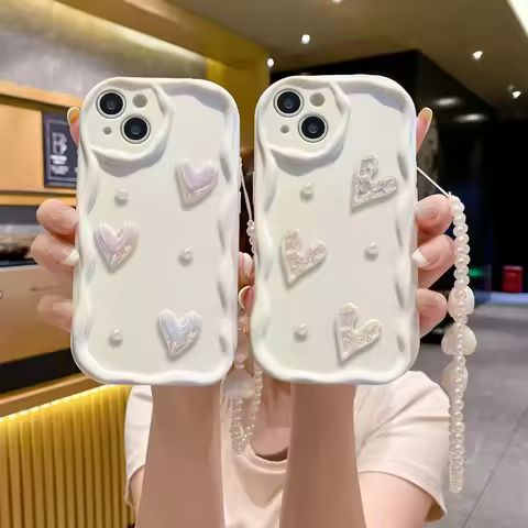 For Huawei Y7A Y8P Y9S P40 Lite P60 Pura 70 Pro Nova 13 12i 11i 12 11 10 9 SE Y70 Y90 3D Sweet Heart