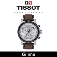 [Official Warranty] Tissot T125.617.16.031.00 Men's Supersport Chrono Large 45.5mm Leather Watch T12