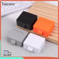 XUESEE CR2032 Battery Box, 10/20/30 Hole Plastic Coin Cell Battery Storage ,  Portable Small Battery
