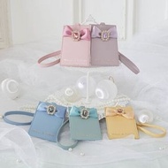 日本 Maison de FLEUR 糖果色系尼龍布 蝴蝶結 掛頸 卡片 八達通 證件套