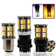 1Pcs 11566 1157 7440 7443 3157 Dual Color Led Car DRL Turn Signal Lamp Led Bulb AutoLights Bulb