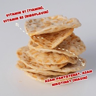 Original Geli Chips - Original Seasalt & Garlic Flavored Sago TempehKeripik 50g