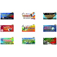 [BANNER MURAH] -  Kejohanan Permainan Bola Sepak / Futsal / Badminton / Bowling / Bola Baling 8x4 ka