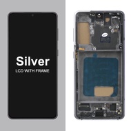 หน้าจอ S21 สำหรับ Samsung Galaxy S21 5G G991B G991B/DS จอแอลซีดีพร้อมหน้าจอสัมผัสแบบดิจิตอลพร้อมกรอบ