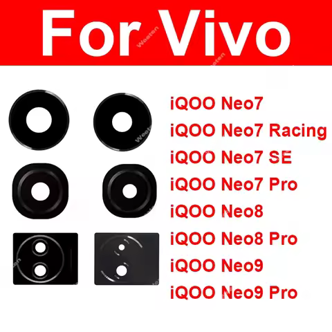Back Rear Camera Glass Lens For VIVO iQOO Neo 7 Neo 8 Neo 9 Pro Racing SE Rear Camera Lens Adhesive 