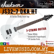 Jackson Dinky JS32-7 DKA Electric Guitar, Amaranth FB, Snow White