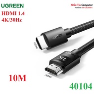 Ugreen 40104 Premium 10M Long HDMI 1.4 Cable With nylon Coated Supports 30Hz Resolution