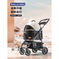 bello K3Pet Trolley Portable Foldable Trolley Cat Dog Bag Separation Cage out Dogs and Cats Car Cage