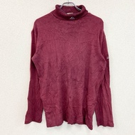 90年代古著adidas復古紅色長袖高領衫，LRED