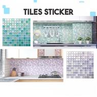 DD Wall Kitchen Bathroom Wallpaper 3D Tiles Shiny Sticker Home Decor Peel And Stick 家居装饰 即剥即贴