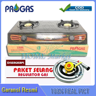 Progas PG-269C Kompor Gas 2 Tungku (Free Selang Paket Regulator)