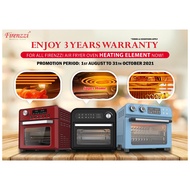 Firenzzi Air Fryer Oven FAD-3259 (25L) FAD-3208 (20L) FAD-3120 (10L) Multi-Function Air Fryer Oven