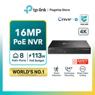 TP-Link VIGI NVR1008H-8MP 8 Channel POE+ Network Video Recorder NVR | 4K HDMI Output | Plug & Play |