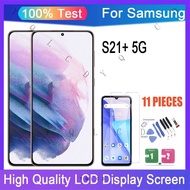 Original AMOLED Samsung Galaxy S21 Plus 5G LCD Display Touch Screen With Frame Replacement