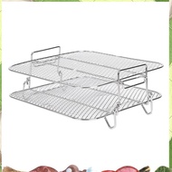 Air Fryer Rack For  5.5L Air Fryer, 2 Tier Air Fryer Grill/Shelf/Dehydrator Rack Square ,Air Fryer R