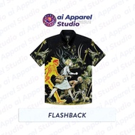 KEMEJA Premium Short Sleeve Adult Shirt - Ai Apparel Studio x HMSTR - Flashback