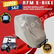 RFM E BIKE WITH BACK PASSENGER SEAT COVER WATER REPELLANT AND DUST PROOF BUILT IN BAG