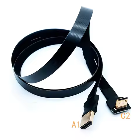 5CM protective case FPV HDMI-Compatible Connector Flexible Flat Cable Raspberry Pi 4 HDMI to HDMI/Mi