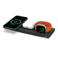 BELKIN 3 in 1 Wireless Charging Pad with MagSafe BLACK (2Y WARRANTY)