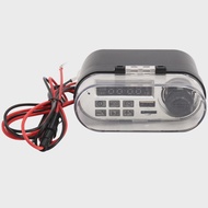 【Online】 Motorcycle Audio Sound System Stereo Speaker Waterproof Motorbike Scooter FM Bluetooth USB 