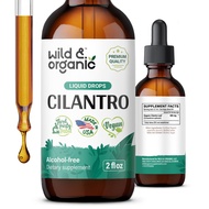 Cilantro Tincture - Detox Cleanse w/Cilantro Organic - Antioxidant Drops w/Dried Cilantro Leaves Ext