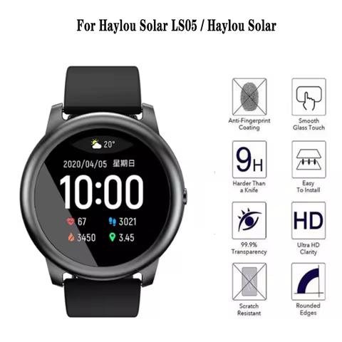 Screen Protector Tempered Glass Film For Haylou Solar LS05 Smart Watch Full Coverage HD Clear Film C