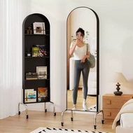 NIVISON Standing Mirror Makeup Mirror With Storage Full Body Mirror Cermin Dinding Hiasan Ruang Tamu