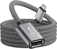 USB to Micro USB Adapter Cable 2 Feet, Micro USB Male to USB Female 2.0 OTG On-The-Go Cable Converte