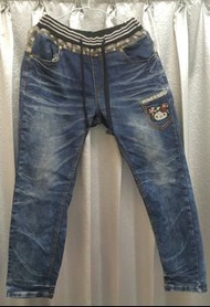 牛仔褲 長褲 凱蒂貓  hello kitty  KITTY TONY DENIM #MOON