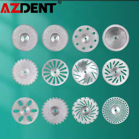 Azdent Dental Lab Polishing Shank Mandrel Burs Dentistry Polishing Disc Cutting Double Side
