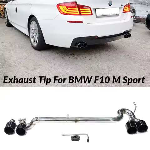 For BMW F10 F11 520i 525i 528i 535i Dual Exhaust Tip Up Quad Look M Sport Exhaust Pipe Muffler Tip C