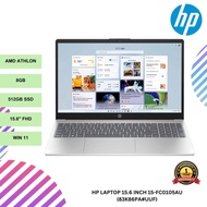 HP Laptop 15.6 inch 15-fc0105AU AMD Athlon / 8gb ram / 512GB SSD / Win 11 (83k86pa#uuf)
