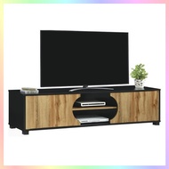 Tv console Tv cabinet Tv Rack in Black with Brown color (Fully assembled)