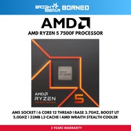 AMD Ryzen 5 7500F 3.7Ghz AM5 6 Cores 12 Threads Processor - Tray Unit (no box)