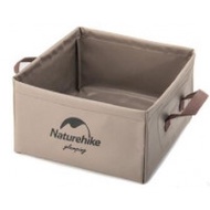Naturehike 13L多用途便攜可摺疊PVC方形儲水盆 (NH19SJ007) | 折疊水桶水箱 - 卡其
